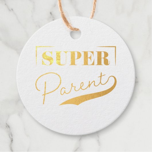 Super Parent Geschenkanhänger (Vorderseite)