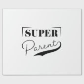 Super Parent Geschenkpapier (Flach)