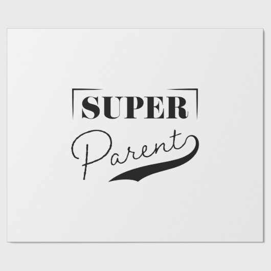 Super Parent Geschenkpapier (Flach)