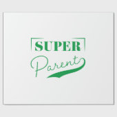 Super Parent Geschenkpapier (Flach)