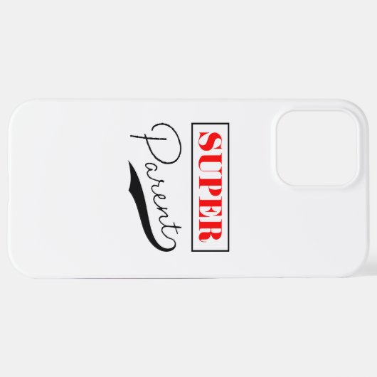 Super Parent iPhone Hülle (Hinten horizontal)