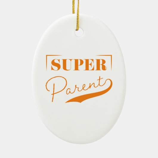 Super Parent Keramik Ornament (Hinten)