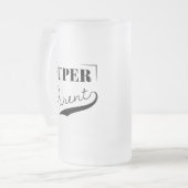 Super Parent Mattglas Bierglas (Vorderseite Links)