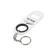 Super Parent Mini Flaschenöffner (Rückseite Schrägansicht)