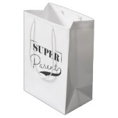 Super Parent Mittlere Geschenktüte (Rückseite Schrägansicht)