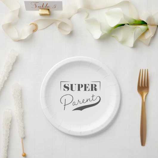 Super Parent Pappteller (Hochzeit)