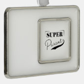 Super Parent Rahmen-Ornament Silber (Rechts)