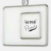 Super Parent Rahmen-Ornament Silber (Links)