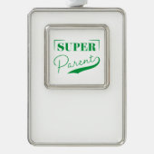 Super Parent Rahmen-Ornament Silber (Vorderseite)