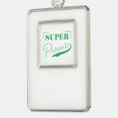 Super Parent Rahmen-Ornament Silber (Links)