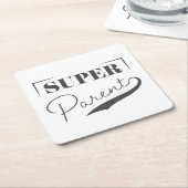 Super Parent Rechteckiger Pappuntersetzer (angewinkelt)