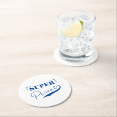 Super Parent Runder Pappuntersetzer (Vor Ort)