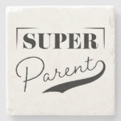 Super Parent Steinuntersetzer (Vorderseite)