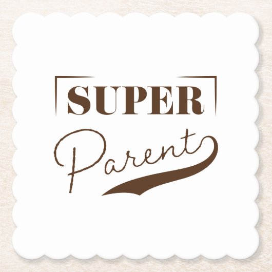 Super Parent Untersetzer (Vorderseite)
