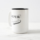 Super Parent Zweifarbige Tasse (Vorderseite Links)