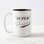 Super Parent Zweifarbige Tasse (Links)