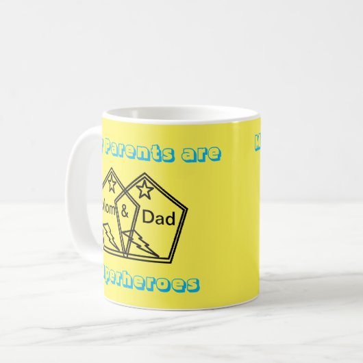 Super Parents Kaffeetasse (Vorderseite Links)