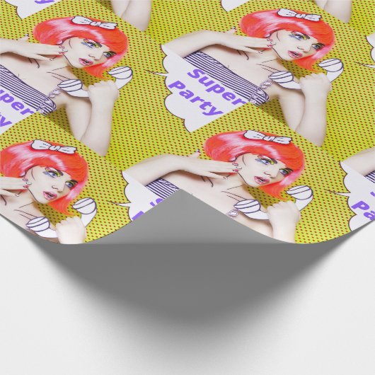Super Party Geschenkpapier (Ecke)