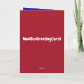 Super Patriot Dackel Grußkarte Karte (Rückseite)