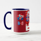 Super Patriot Dackel Kaffee Tasse (Links)