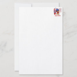 Super Patriot Dackel Stationery Briefpapier
