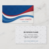 Super Patriotic USA Background Business Card Visitenkarte (Vorne/Hinten)