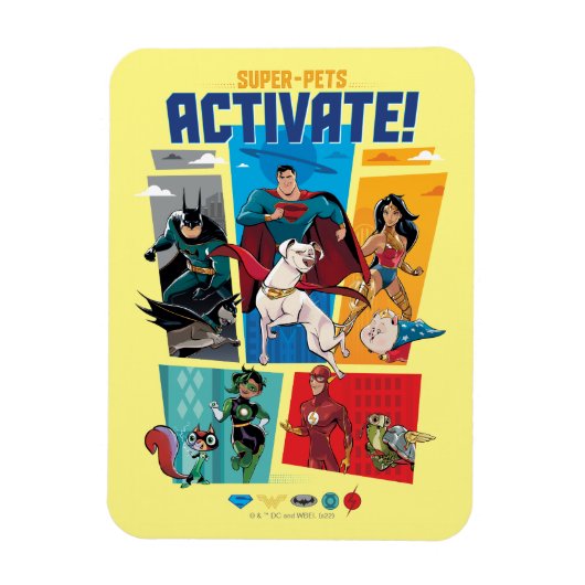 Super-Pets & Justice League - Aktivieren! Magnet (Vertikal)