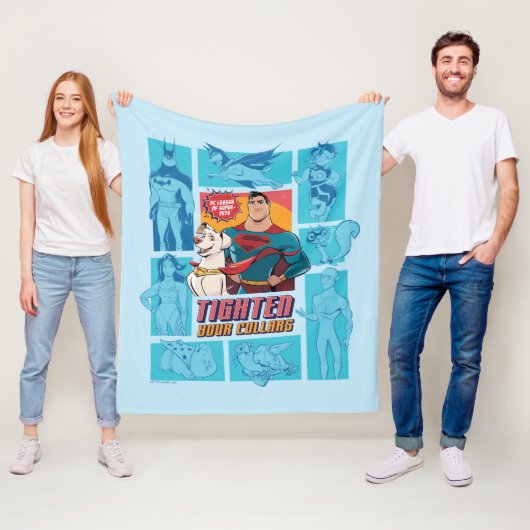 Super-Pets & Justice League - straffen Sie Ihre Co Fleecedecke (Beispiel)