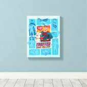 Super-Pets & Justice League - straffen Sie Ihre Co Leinwanddruck (Insitu (Holzboden))