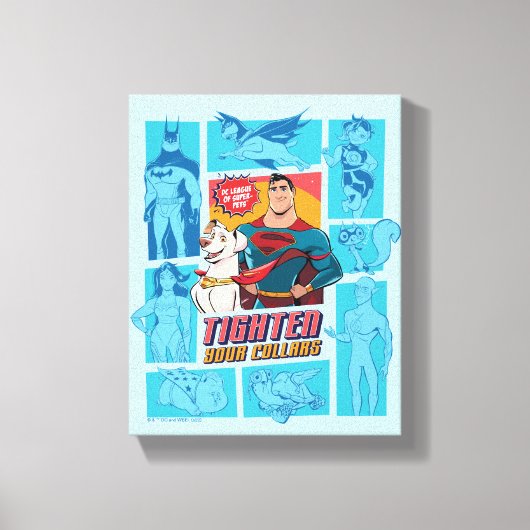 Super-Pets & Justice League - straffen Sie Ihre Co Leinwanddruck (Vorderseite)