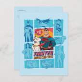 Super-Pets & Justice League - straffen Sie Ihre Co Postkarte (Vorne/Hinten)