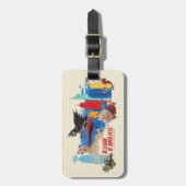 Super-Pets Patrolling Metropolis Gepäckanhänger (Vorderseite vertikal)