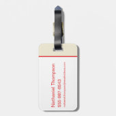 Super-Pets Patrolling Metropolis Gepäckanhänger (Rückseite vertikal)