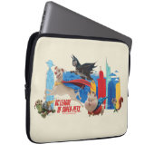 Super-Pets Patrolling Metropolis Laptopschutzhülle (Vorne Rechts)