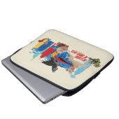 Super-Pets Patrolling Metropolis Laptopschutzhülle (Vorne Knopf)