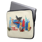 Super-Pets Patrolling Metropolis Laptopschutzhülle (Vorderseite Links)