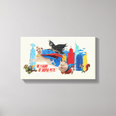 Super-Pets Patrolling Metropolis Leinwanddruck (Vorderseite)