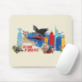 Super-Pets Patrolling Metropolis Mousepad (Mit Mouse)