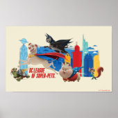 Super-Pets Patrolling Metropolis Poster (Vorne)