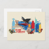 Super-Pets Patrolling Metropolis Postkarte (Vorne/Hinten)