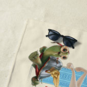 Super-Pets Patrolling Metropolis Strandtuch (Beispiel)