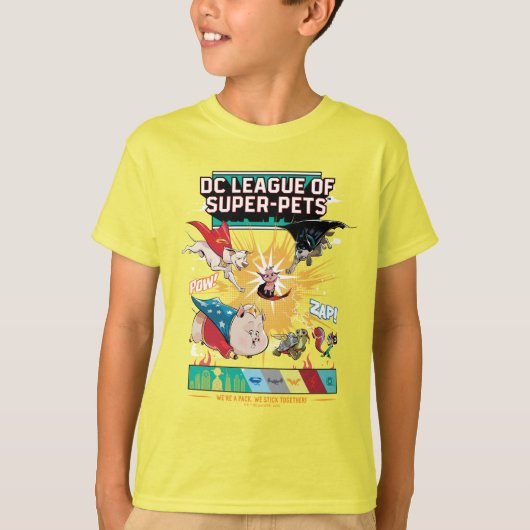 Super-Pets: Wir sind ein Pack, wir halten zusammen T-Shirt (Vorderseite)