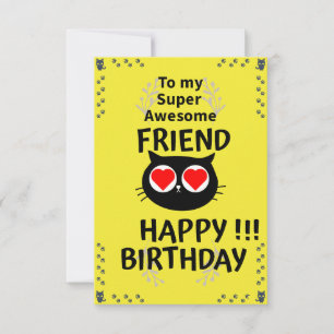 Super Phantastisch Friend Birthday Card - Cooles D