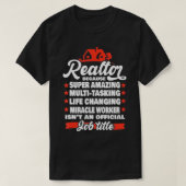 Super Phantastischer Real Anwesen Agent Damen Männ T-Shirt (Design vorne)