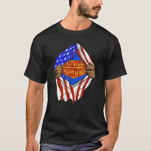 Super Pharmaceutical Representative Hero Job T-Shirt (Vorderseite)