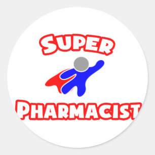 Super Pharmacist Runder Aufkleber