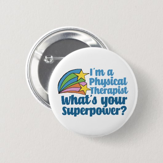 Super Physical Therapist Niedlich PT Button (Vorne & Hinten)