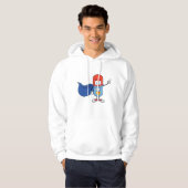 Super-Pillen-Comic-Held Charakter Hoodie (Vorne ganz)