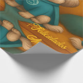 🐾 Super Pinis en Acción – Papel de Regalo Geschenkpapier (Ecke)