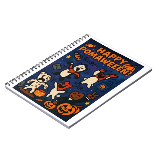 Super Pom Pomaween Notebook Notizblock (Linke Seite)